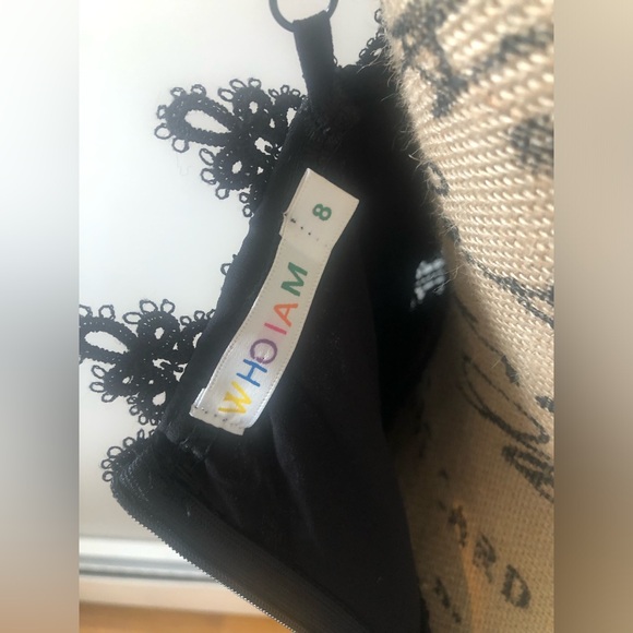 DEEP V NECK BLACK MAXI DRESS WITH SHEER LACE DETAILING - LINED, ADJUSTABLE STRAP - Picture 8 of 9